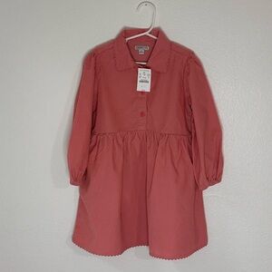 Crewcuts Girls Salmon Long Sleeve Pinwale Corduroy Size 6